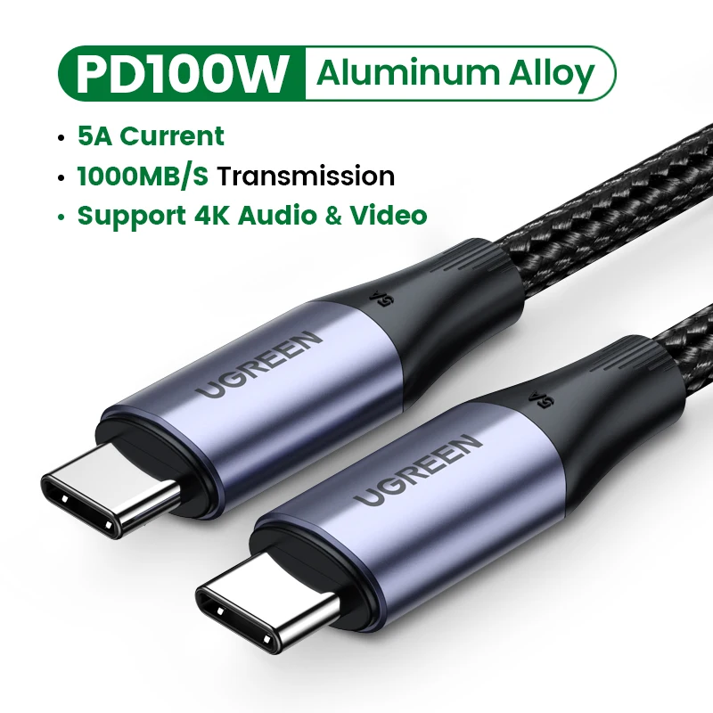 

UGREEN USB C to USB Type C Cable for Xiaomi mi 9 PD100W Quick Charge 4.0 Fast Charging USB C Cable for MacBook Pro iPad Pro Cord