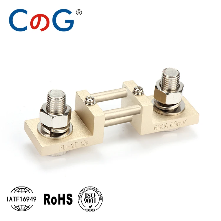 CG FL-2D DIN Тип шунта 250A 300A 400A 500A 600A 60mV 100mV латунный DIN медный резистор DC Шунты для тока аналоговые панели метр