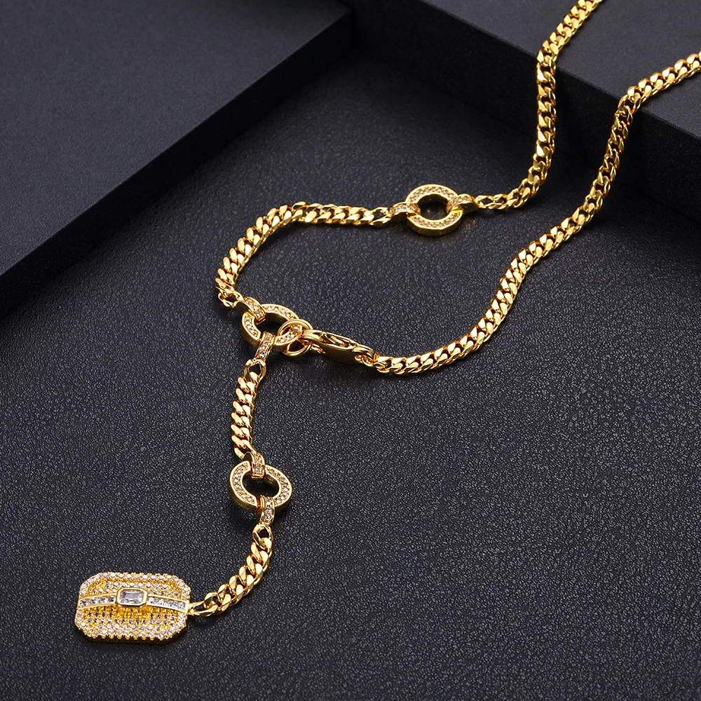 Accking Роскошные блестящие цепи для женщин и мужчин вечерние Дубай африканского