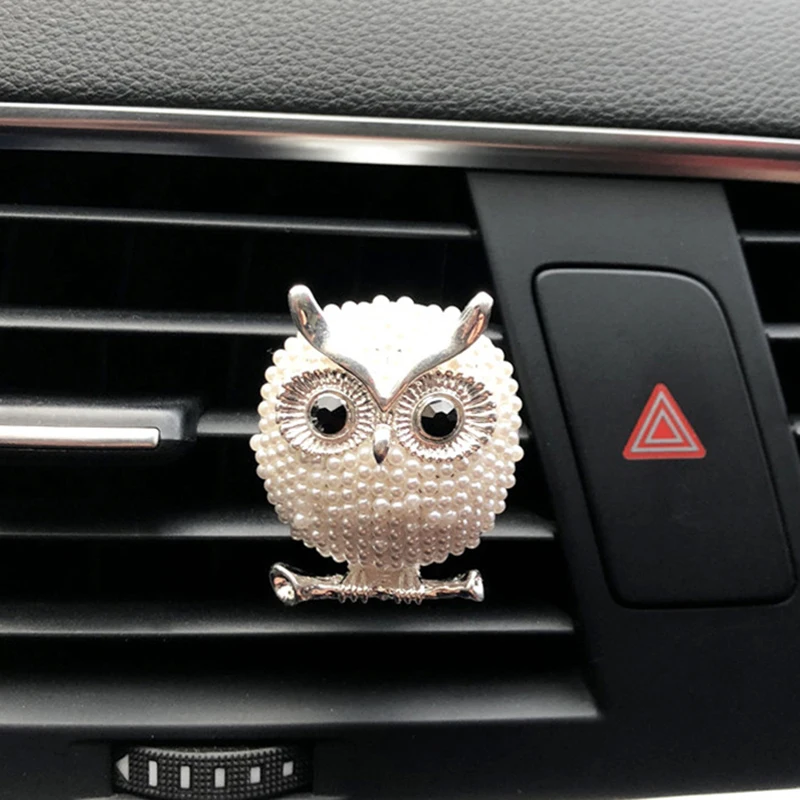 Перламутровый автомобильный освежитель воздуха с изображением совы