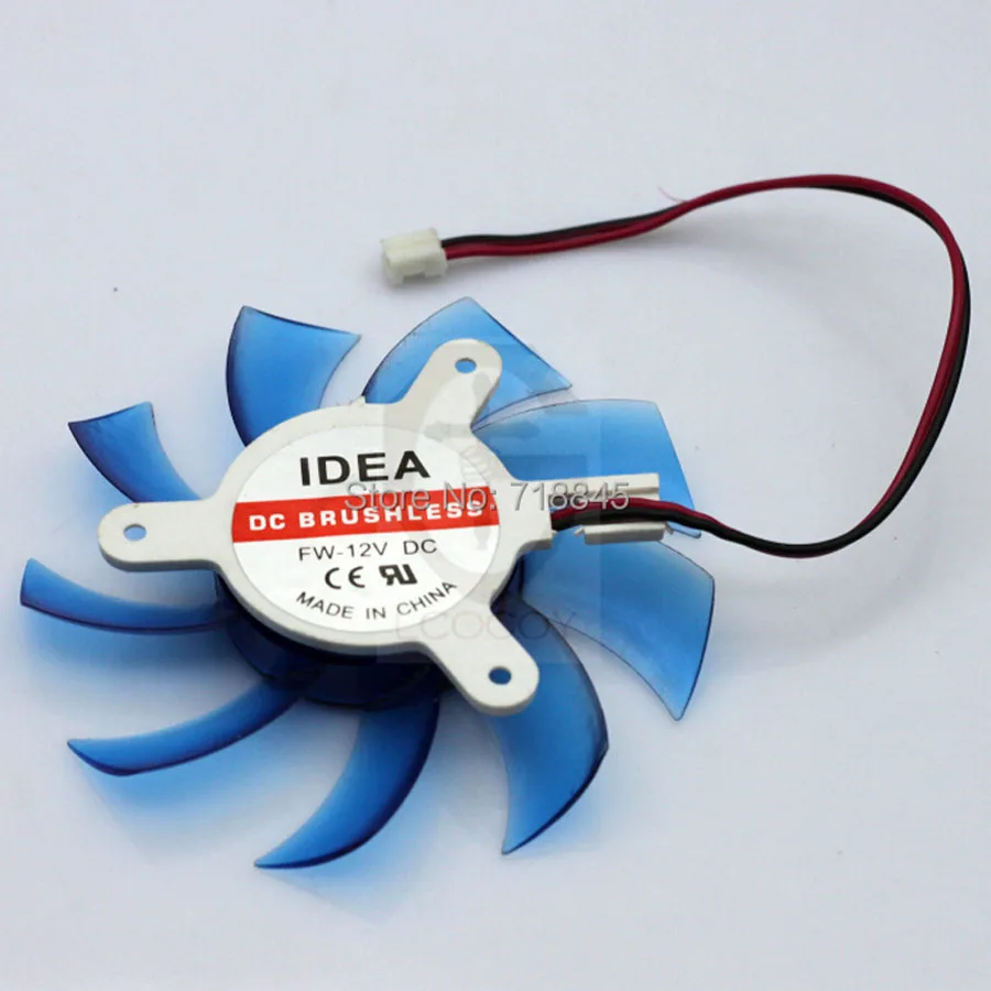 75 мм 2Pin ПК видео Графическая карта VGA теплоотводящий кулер вентилятор Замена 12V