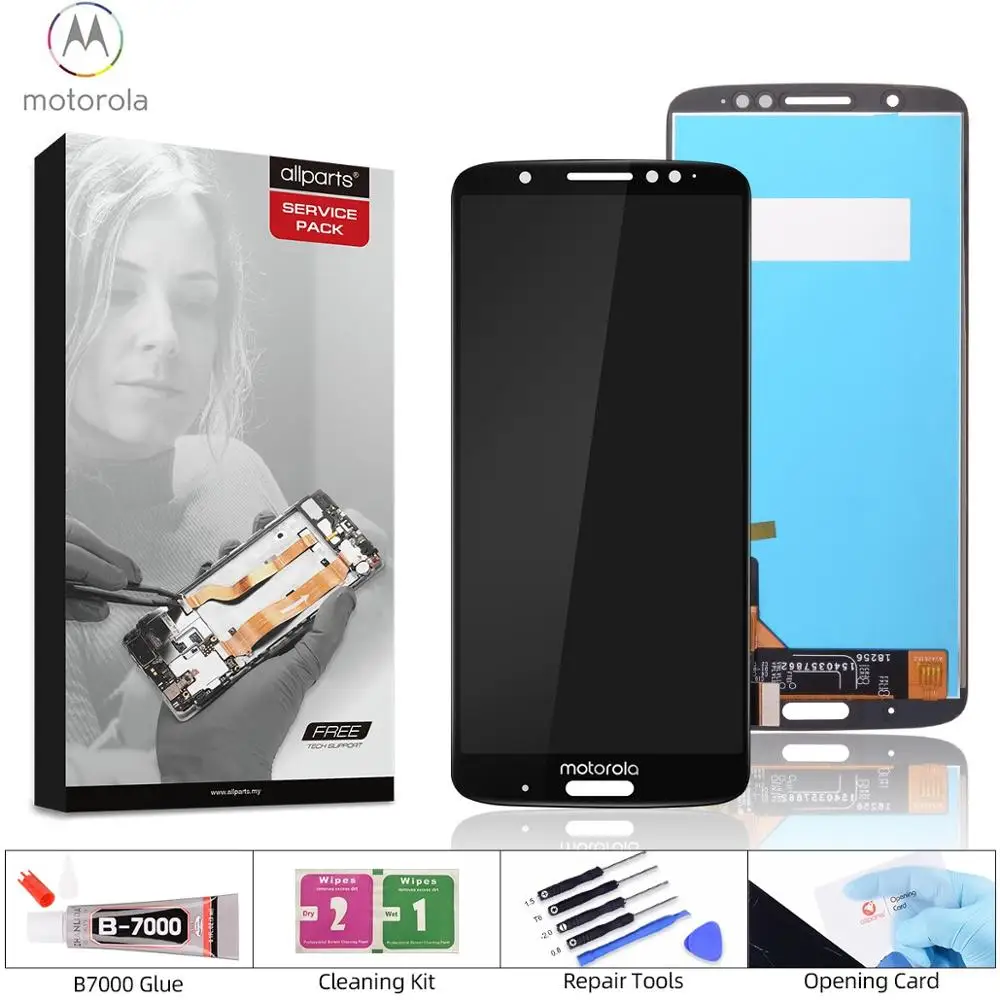 5,9 '' дисплей для Moto G6 Plus lcd кодирующий преобразователь сенсорного экрана в сборе для Motorola Moto G6 Plus дисплей запасные части