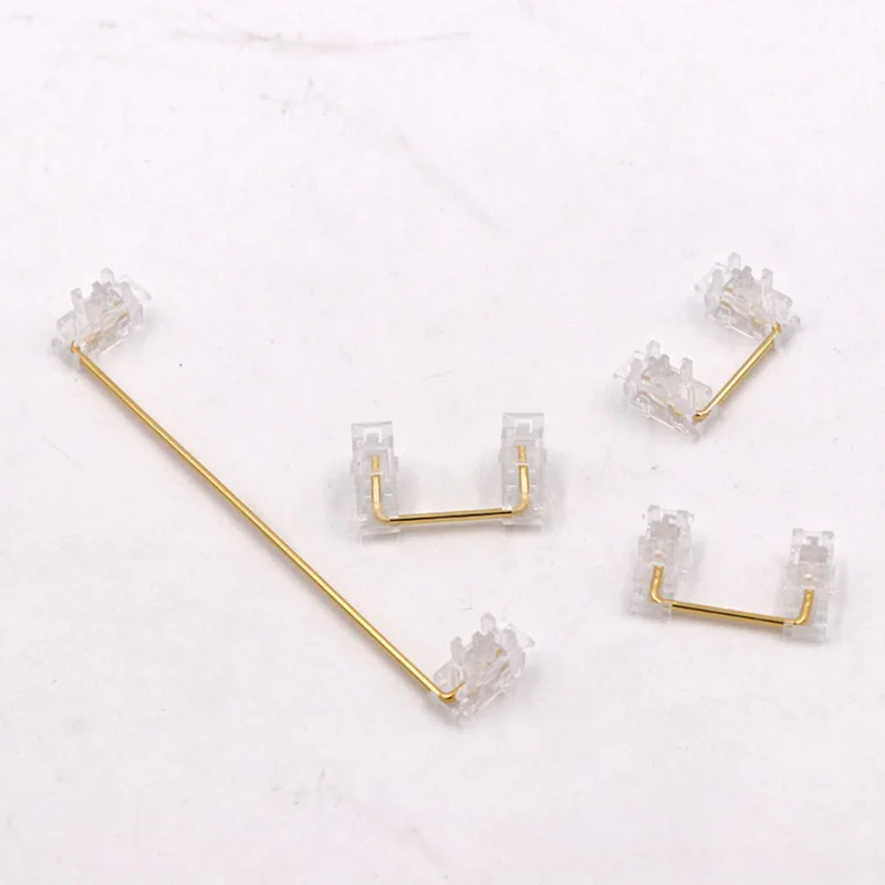 

V3 Transparent Steel Satellite Switches Customized Mechanical Keyboard Positioning Plate Gold Plated Steel Wire Keyboard DIY