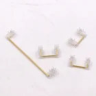 V3 прозрачные стальные спутниковые переключатели, персонализированная механическая клавиатура, позиционирующая пластина, позолоченная стальная проволочная клавиатура, сделай сам