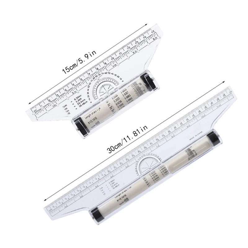 Portable Parallel Roll Ruler Foot Angle Rule Rolling Rulers for students | Канцтовары для офиса и дома