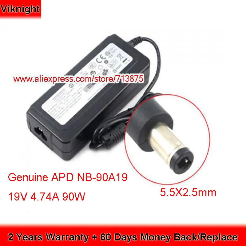 Натуральная Дрп 19V 4.74A 90W NB 90A19 ноутбук Зарядное устройство DA 90C19 для GNB G5 NAS DLINK 340L DNS