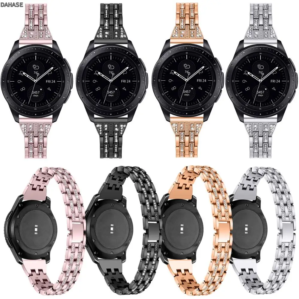 Браслет из нержавеющей стали для Samsung Galaxy Watch Классический ремешок часов Gear S3 S2 20