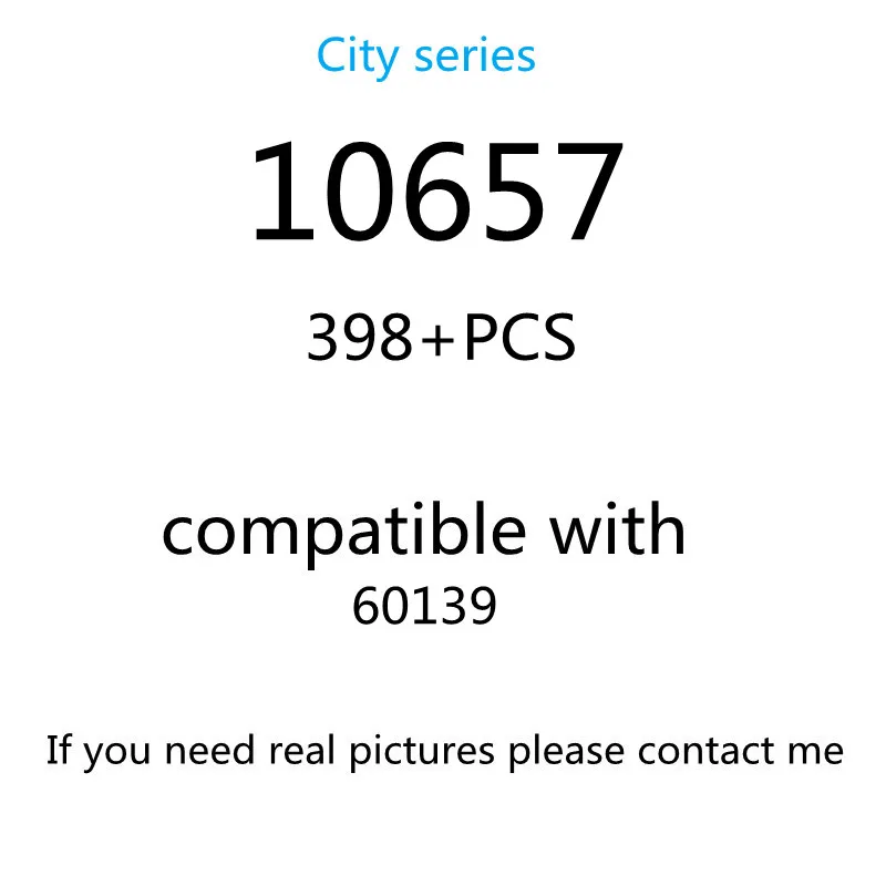 

398pcs 10657 Building Block Toy City Series 60139 Assembled Building Block Children's Toy Gifts