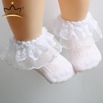 Baby Socks Spring Summer Soft Cotton Newborn Floor Baby Shoes Todder Crib Shoes Lace Floral Princess Newborn Baby Girl Socks 1