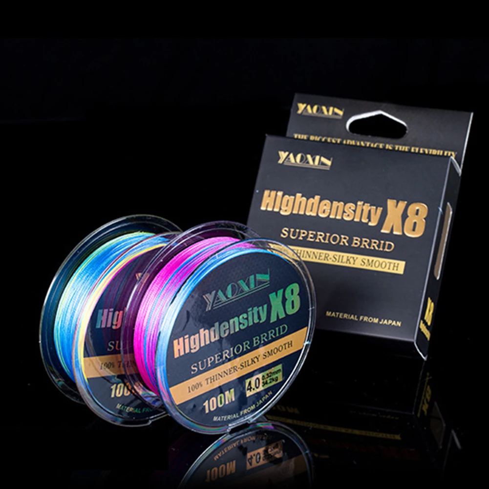 

8 Strands Braided Fishing Line(100m) Abrasion Resistant Superline Durable PE Buoyant Lines