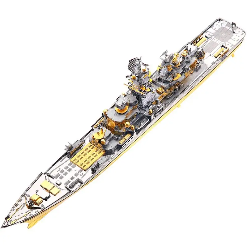 P110 MMZ модель Piececool 3D металлическая головоломка русская Япония Kongou Nagato линкор DIY сборные модели наборы лазерная резка головоломка игрушка подарок - Цвет: P110