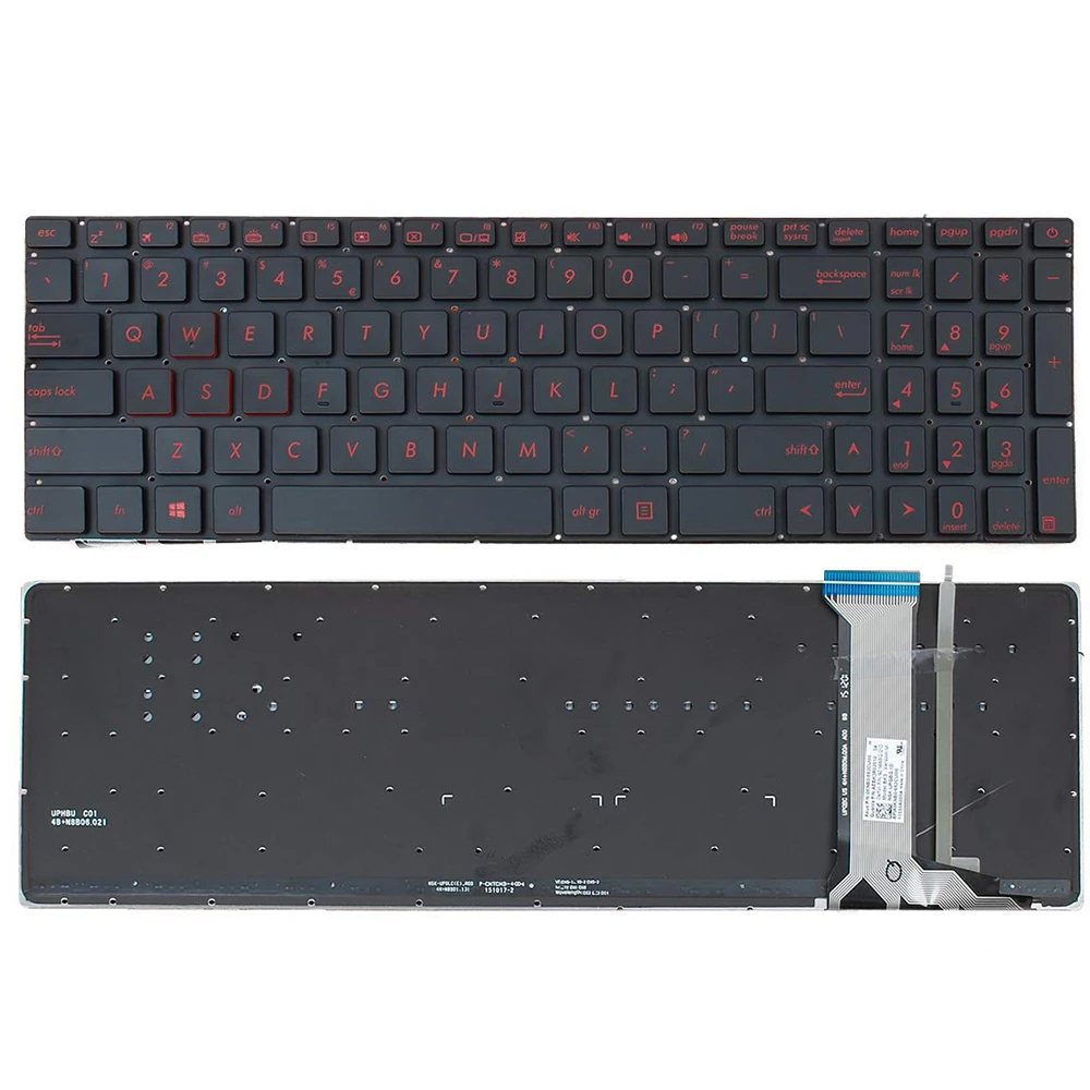 

Сменные клавиатуры с подсветкой для ноутбуков Asus G551, G551J, G551JK,G551JM,G551JW,G551JX, G551VW, N551, N551J, N551JB, N551JK US