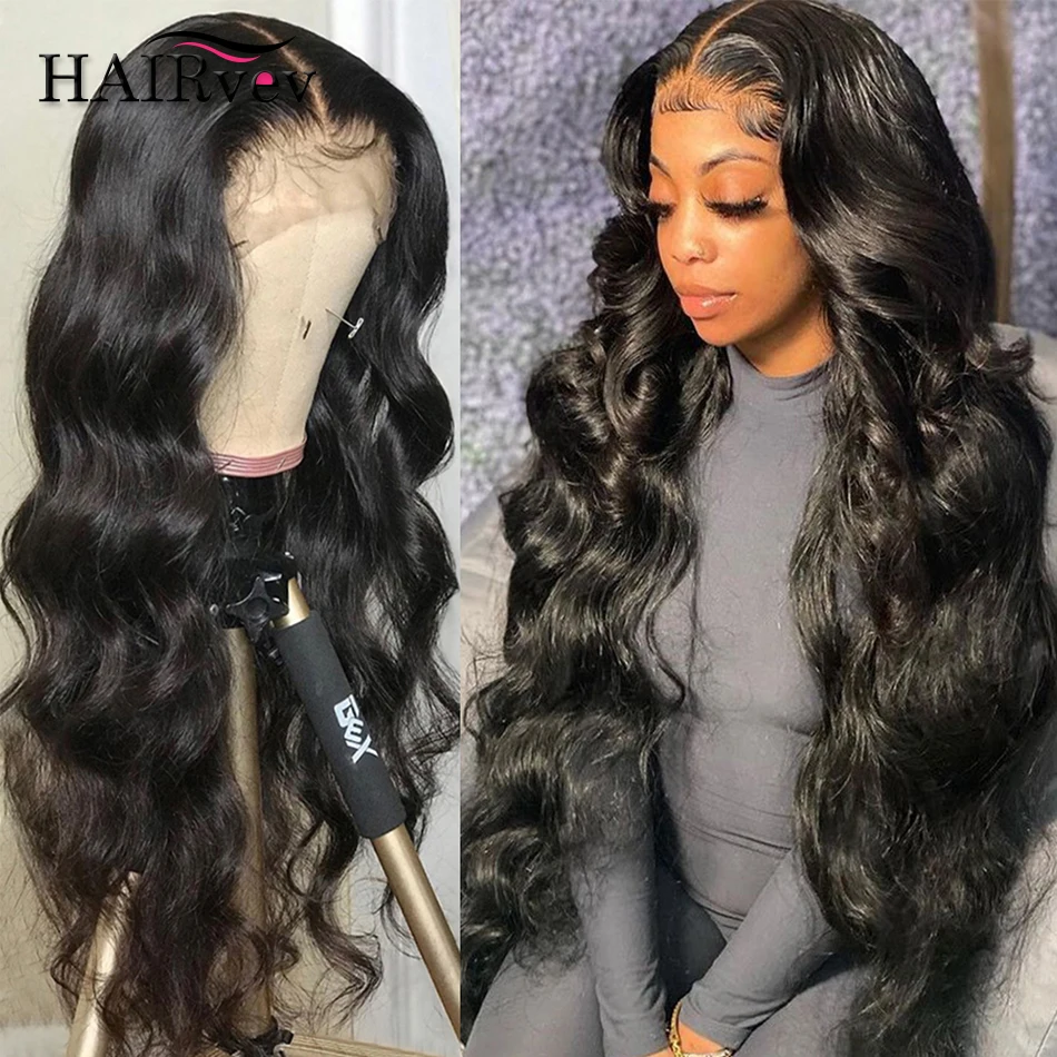 

Body Wave Natural Black HD 13x4 Lace Frontal Human Hair Wigs Glueless Pre Plucked Lace Front Wig Curly Brazilian Human Hair Wigs