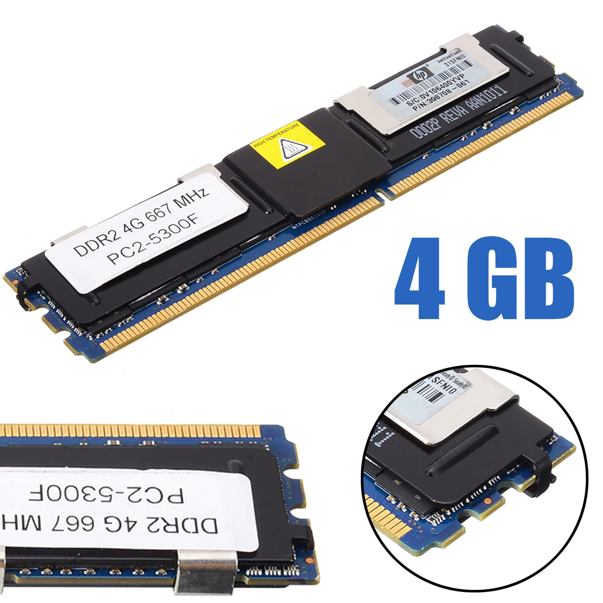 Новый профессиональный 4 Гб оперативной памяти DDR2 5300F 667 МГц 1 8 в ECC 240 Pin CL5 для