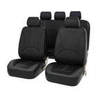 Набор чехлов для автомобильных сидений, универсальные защитные чехлы из искусственной кожи для автомобильных сидений