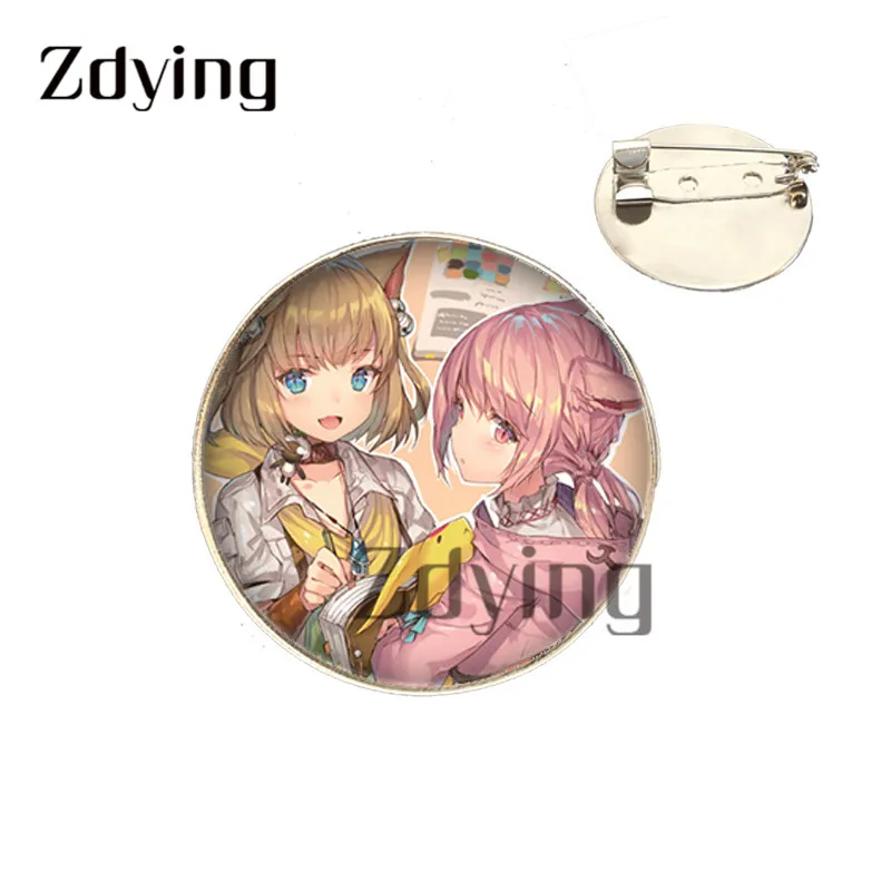 Zdying животное глаза ученик Брошь булавка 25 мм стеклянный дракон глаз кабошон с