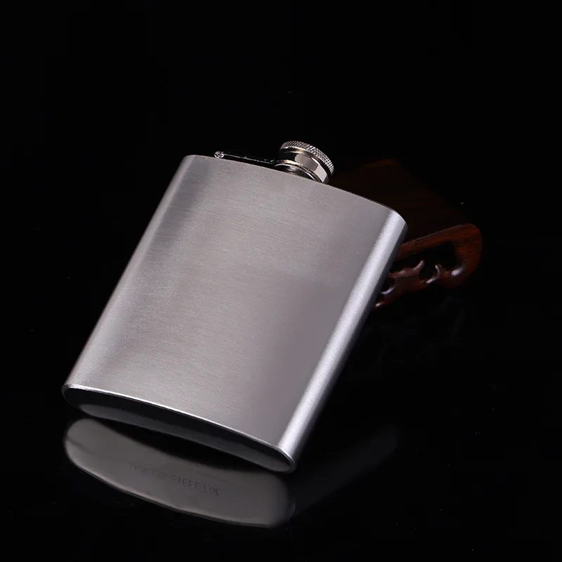 BGM Smooth surface Нержавеющая сталь винный горшок из искусственной кожи поверхность бедра фляжка Портативный Путешествия алкоголь виски бутылка ликера маленькая мини бутылка - Цвет: BGM Smooth surface