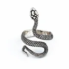 MIQIAO посеребренные винтажные Кольца Змея змеи животных Змея для женщин мужчин парные подарки для друзей модные ювелирные изделия Готический бохо