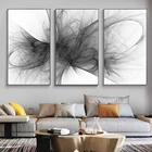 Черно-белая картина абстрактная линия, картины на холсте, принты в скандинавском стиле, Декоративные плакаты, Настенная картина для гостиной