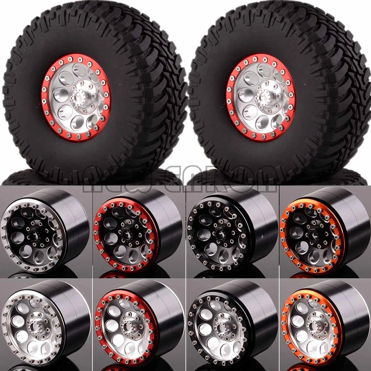 Новые ENRON 4P 2 &quotBeadlock Колесные диски ступицы и 130 мм шины для RC 1/10 скалолазания Рок