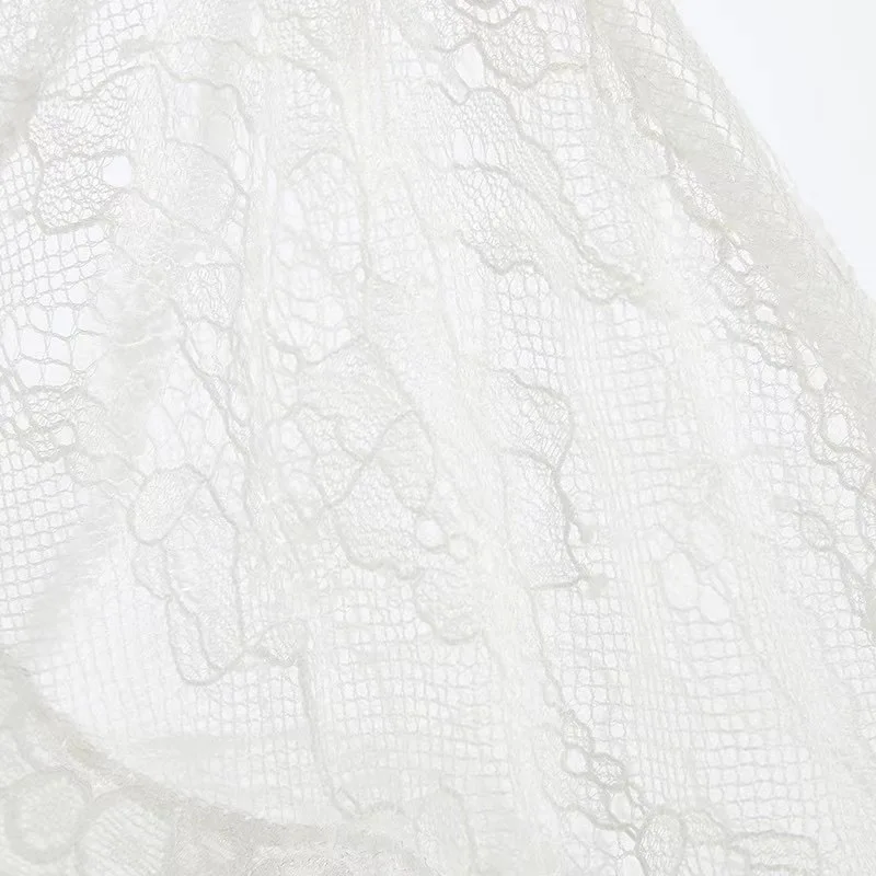 

Women Sexy Backless Lingerie Lace Transparent Sleepwear Slip Night White Dress Summer Rhinestone Letter Brand Design Clothes