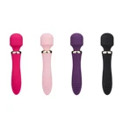 10-функциональный сверхмощный силиконовый вибратор с двумя концами, секс-игрушка для женщин