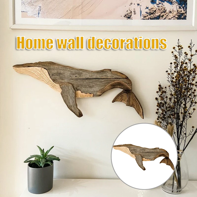 

Whale Room Decoration Large Geometric Whale Nautical Animal Wall Decoration Sea Fish Durable KI