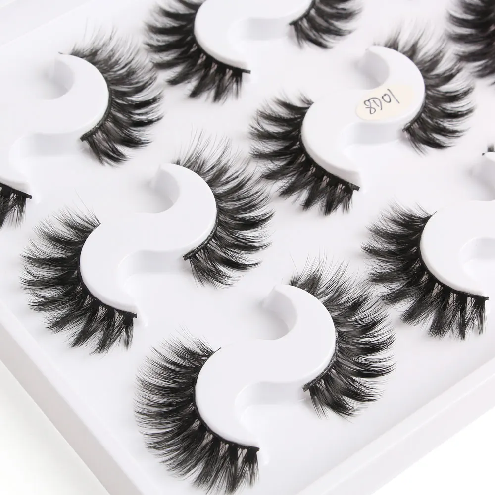 9 пар/компл. Макияж ресницы серо-коричневого цвета ручная работа объем