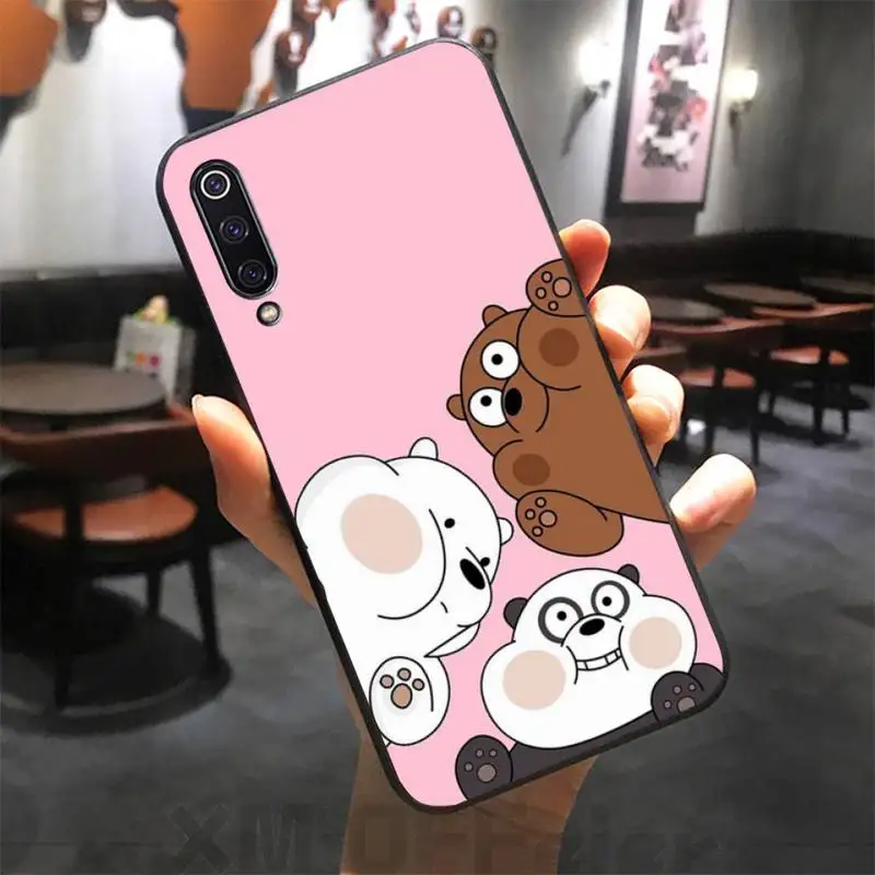 

Cute Ice Bear We Bear Panda Phone Case For Xiaomi Note Max Mi 3 7 8 9se Redmi 7 7a 8 8t 9 10 Pro Lite Cases Cover