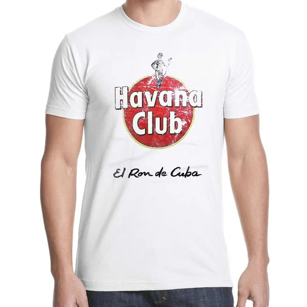 

Havana Club Vintage T Shirt Mens Round Neck Short Sleeves Bottoming T-shirt Fashion T Shirt Tops Clothing