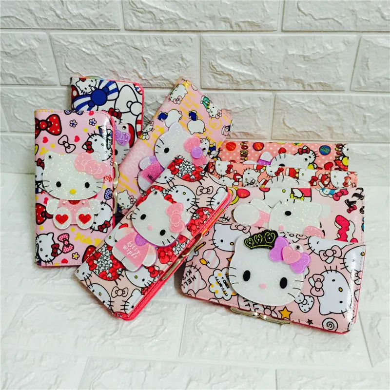 Модный женский короткий кошелек HELLO KITTY с героями мультфильмов милый детский