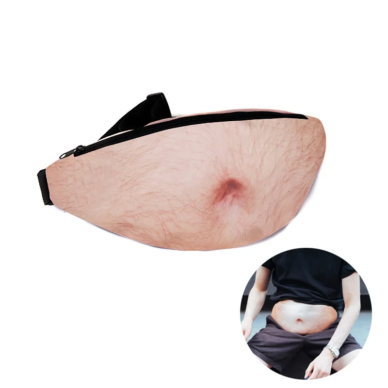 3D мужские пивные карманы для живота новинка Женская поясная сумка дорожная