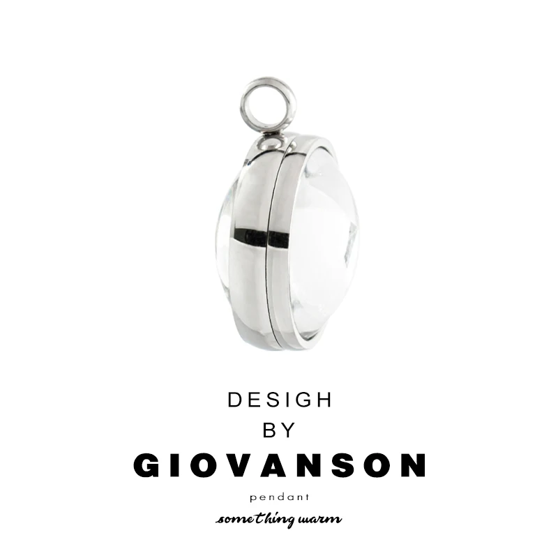 

Curved Glass Living Memory Floating Locket Necklace Pendant For Women Stainless Steel DIY Earrings Bracelet 17mm 23mm 28mm