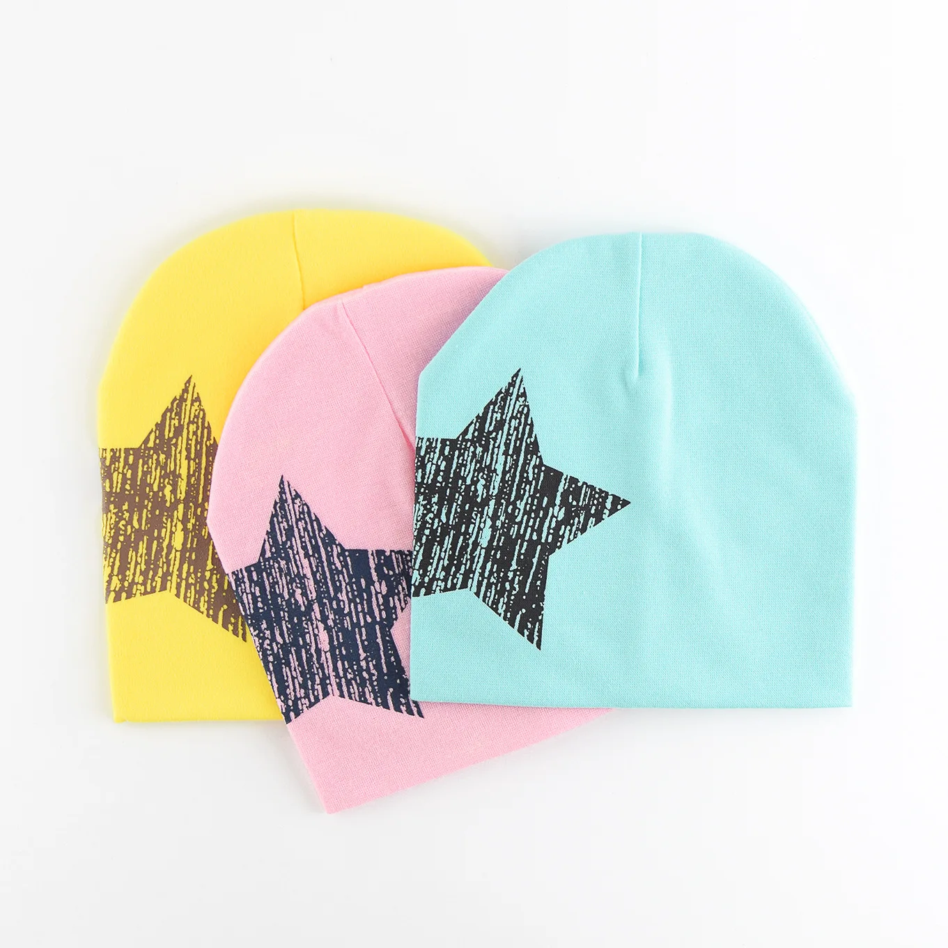 

Baby Hats Fashion Star Kids Sleeve Cap Boys Girls Children Knit Cap Cotton Kids Hat Newborn Chapeau Baby Clothing Accessories