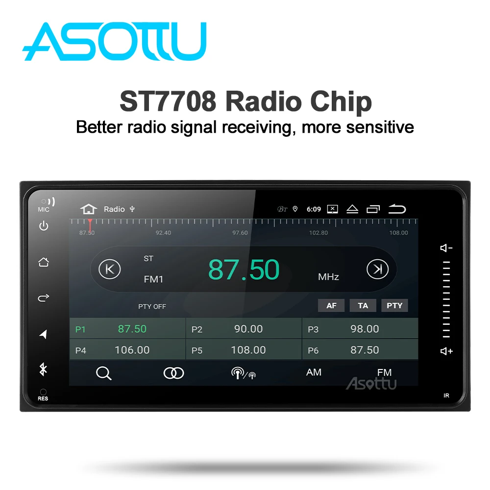 Asottu TO604 android 9 0 PX6 автомобильный dvd gps навигатор для Toyota Avalon AVanza Celica camry corolla