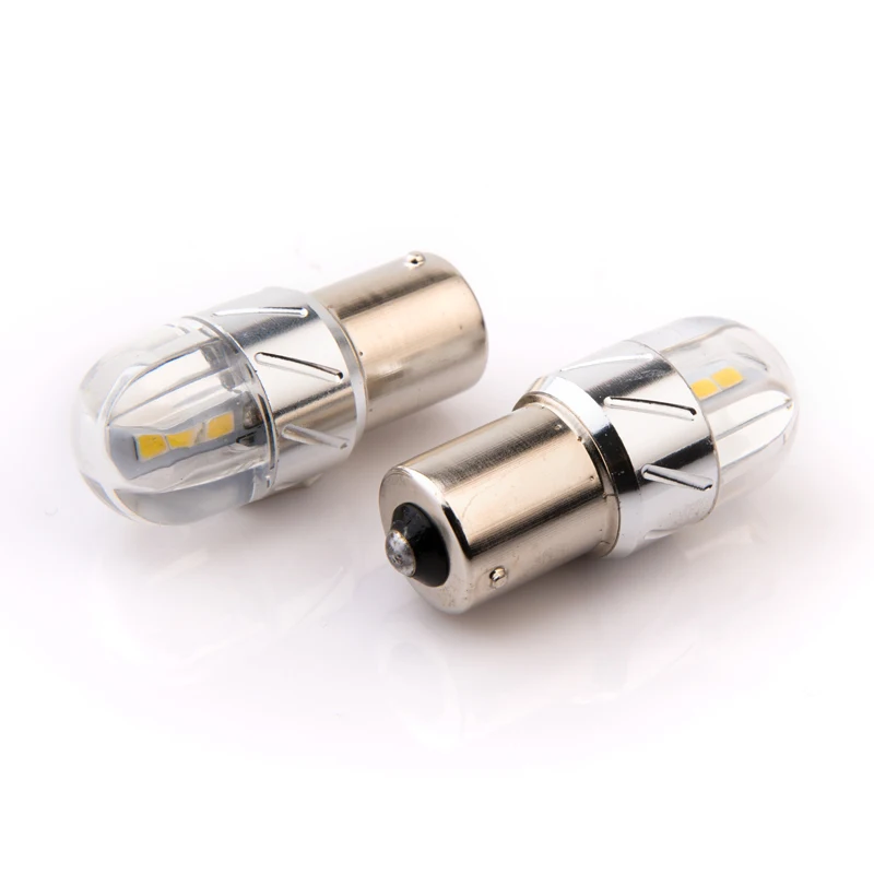 2 шт 1156 BA15S P21W led 3030 6SMD 4W авто DRL Автомобильный светодиодный сигнал поворота Стоп