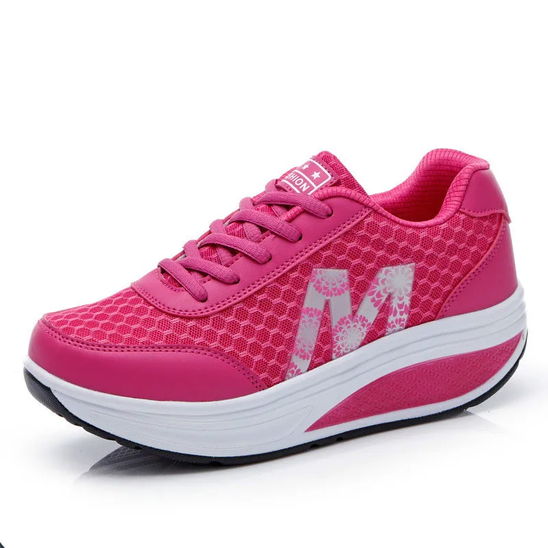 

2021 Plus Size 41 42 Spring Thick Sneakers Women Casual Shoes Breathable Women's Bottom Womens Singles Zapatos De Mujer