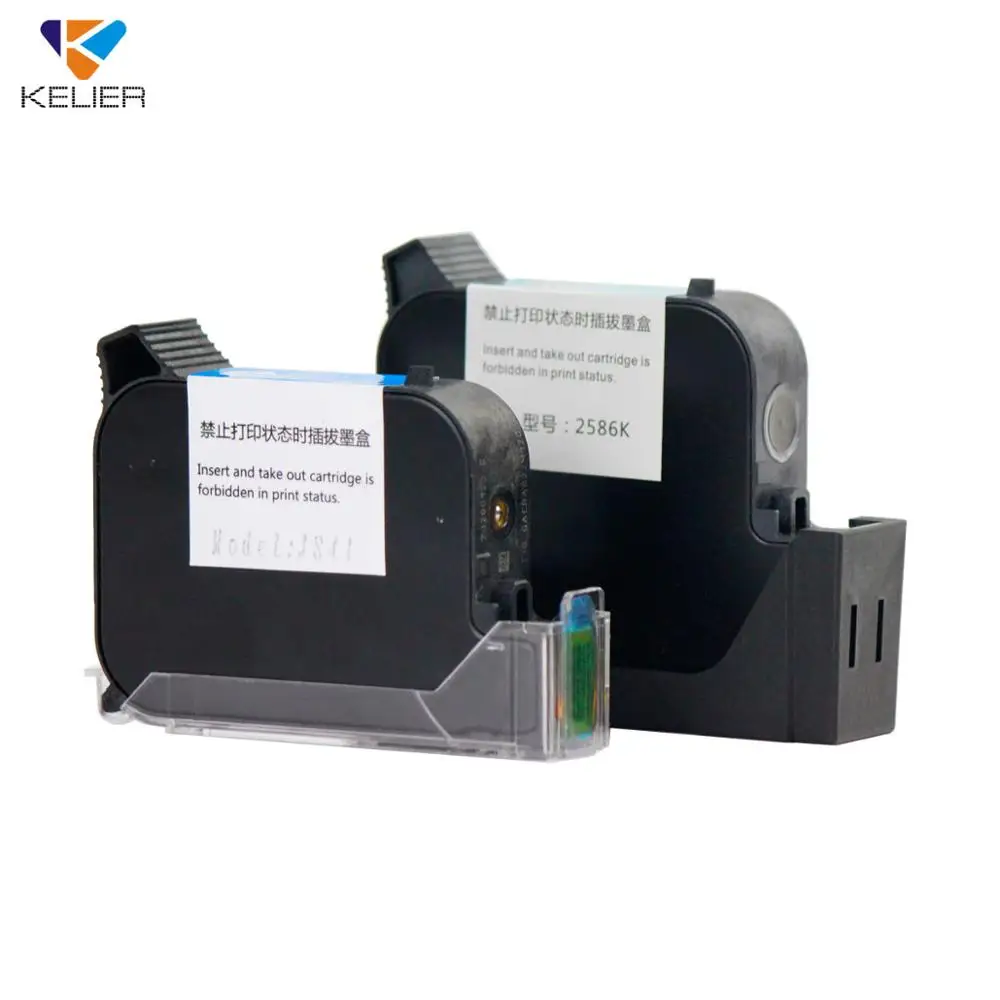 Картриджи с чернилами KELIER QuickDry Tij2.5 Solvent Black White Yellow Invisible для термической струйной печати на принтере Tij 2589K.