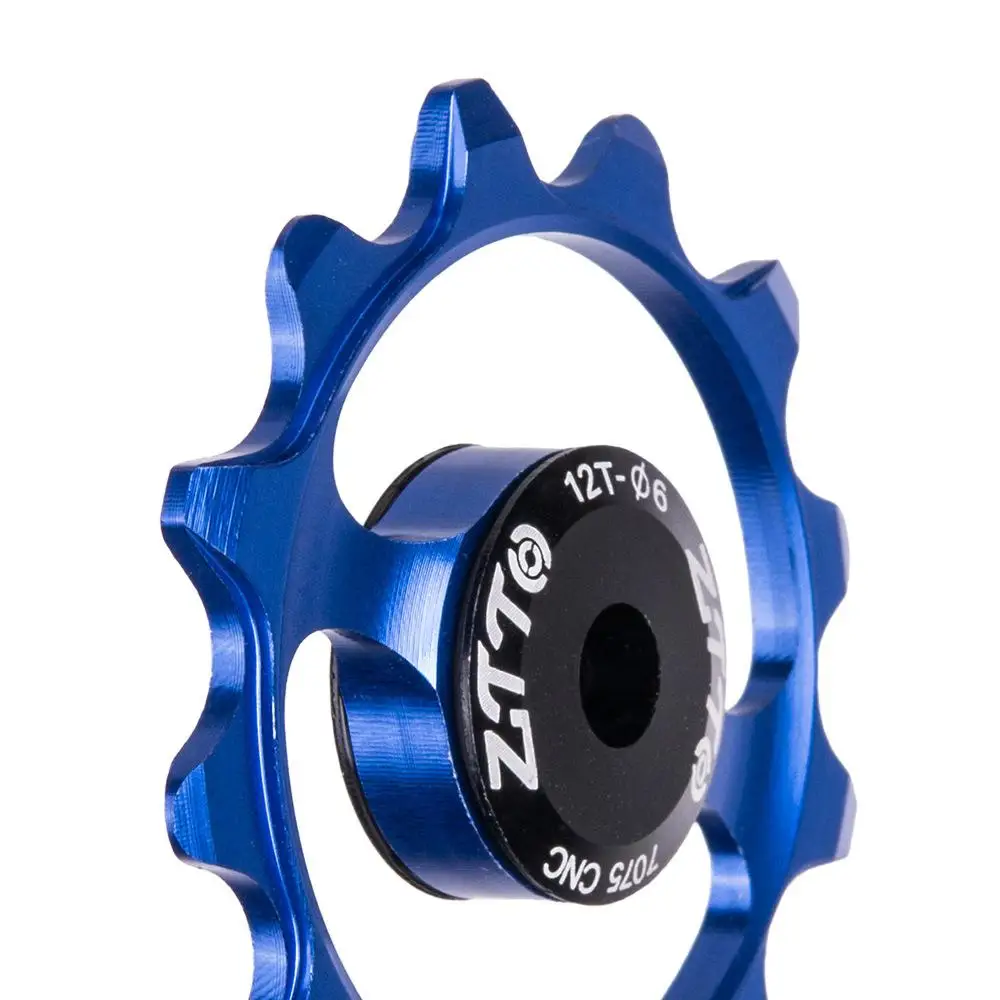 ZTTO 12T Bicycle Rear Derailleur MTB Road Bike Ceramic Bearing Pulley Jockey Wheel Guide 4mm 5mm 6mm Roller Idler Parts | Спорт и