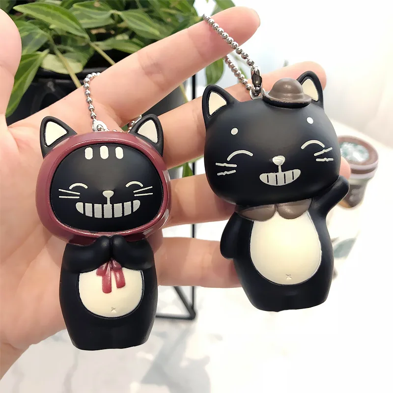 Корейская версия мультфильма влюбленные кошки милая маленькая черная кошка