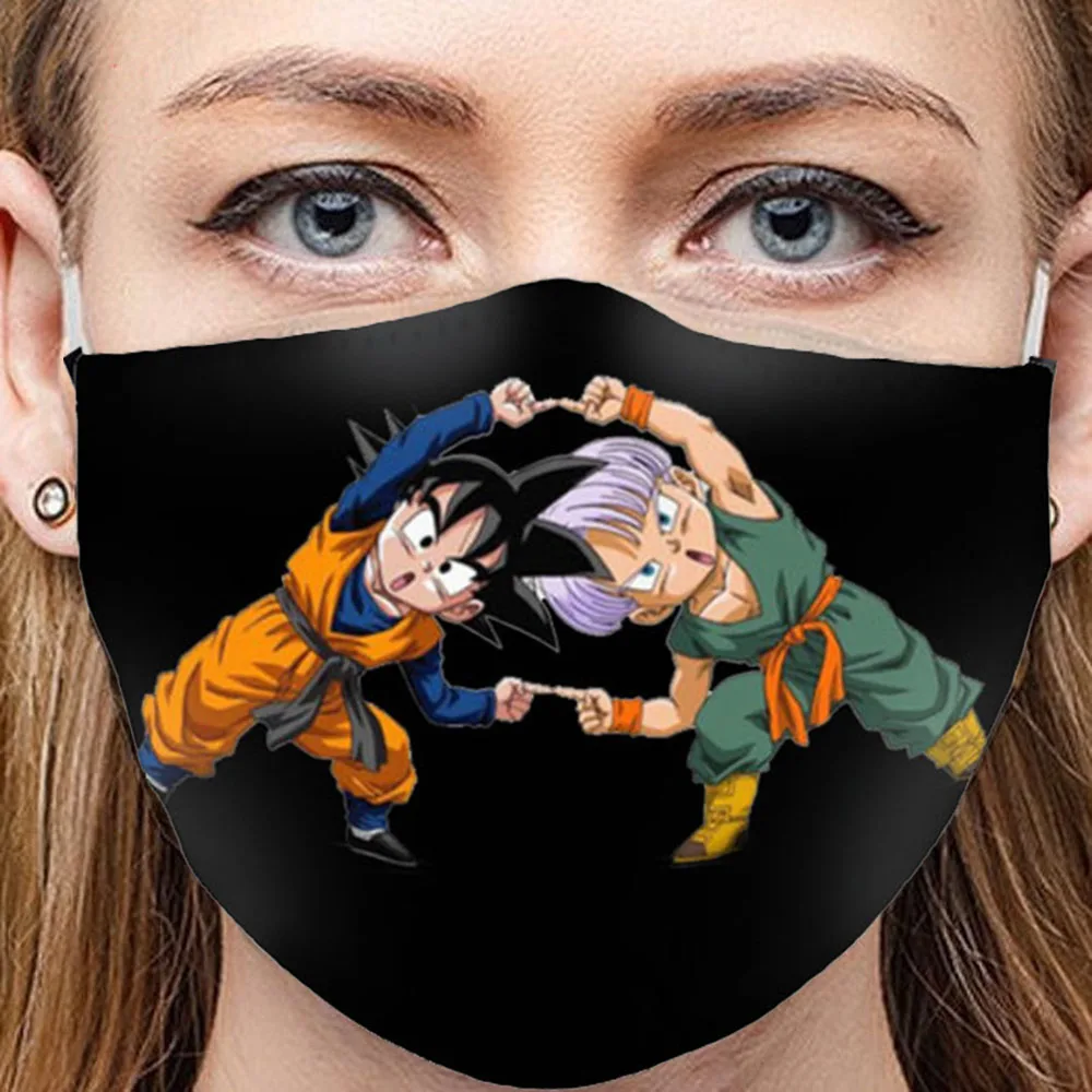 Новинка маски для взрослых и женщин аниме Гоку вегету Пылезащитная дышащая