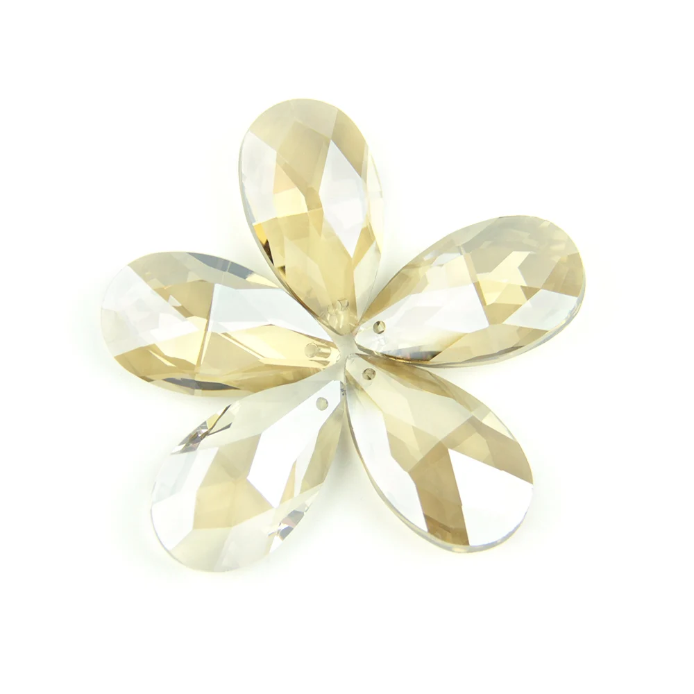 38 мм/50 мм/63 мм/76 мм/89 мм коньяк слеза капля стеклянная кристаллическая Призма DIY