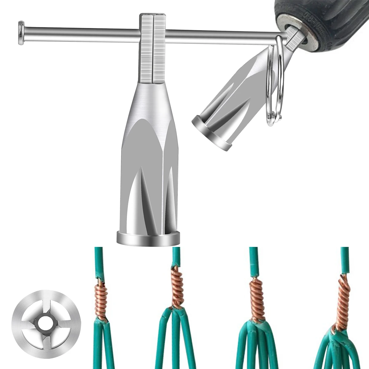 Электрический автоматический инструмент для зачистки проводов и скрученного