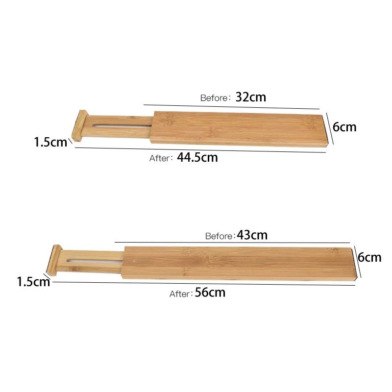 Бамбуковый ящик разделитель регулируемый и раскладной органайзер для спальни