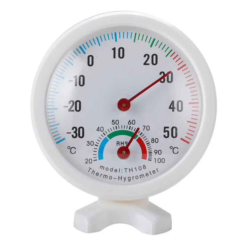 

Mini Bell-shaped Scale Thermometer Hygrometer for Home Office Wall Mount Indoor Temperature Measure Tool Indoor Outdoor
