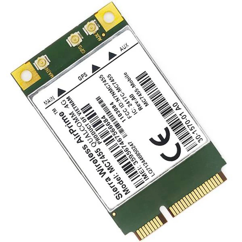 MC7455 LTE 4G Card Mini PCI-E FDD-LTE TDD-LTE 4G Module Cat6 for Laptop 4G Internet Access Module Cat6 Network Card