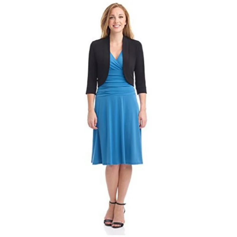 Женский Повседневный офисный Кардиган большого размера повседневная куртка с