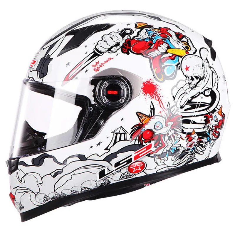 White Joker LS2 FF358 мотоциклетный шлем анфас мотоциклетный мужской гоночный шлем Moto Casco Capacetes de Motociclista - Цвет: White Joker