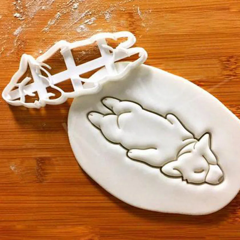 

3Pcs/set 3 Type Cute Corgi Dog Shaped Cookie Cutters Mold DIY Tool Cake Decorating Cookie Mold Kitchenware Bakeware Tools Cookie
