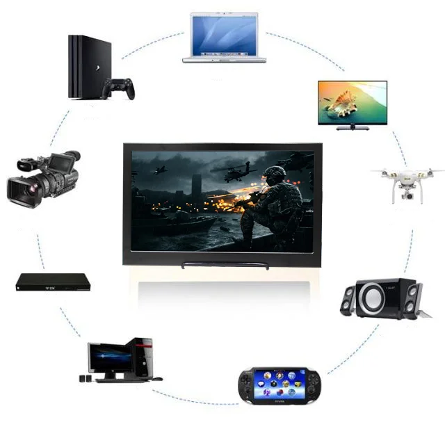 Ультратонкий портативный IPS-монитор 11 6 дюйма 13 3 14 дюймов 15 1080 P FHD micro USB 2 mini
